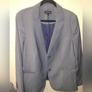 Classic wool blend grey blazer from Talbots